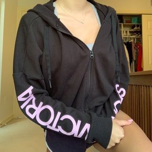Black Victoria’s Secret sport zip up hoodie